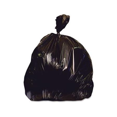 Unisan LOW-DENSITY REPRO CAN LINER, 56 GALLON, 1.5 MIL, BLACK, 43 X 47, 100PK X8647AK